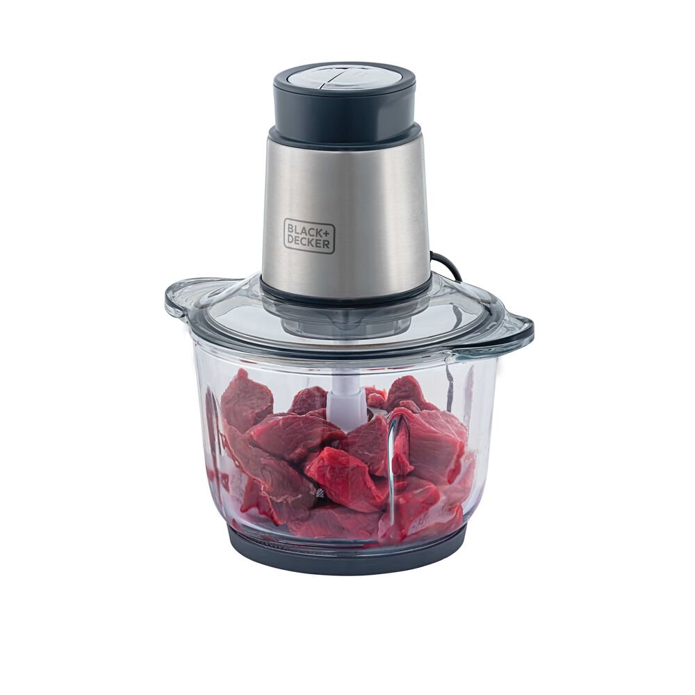 Mini Processador Tigela Vidro 300W Black+Decker MP300GB2 220V