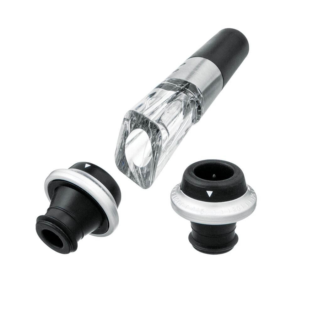 Kit Abridor de Vinho Recarregável com entrada Usb e Com Preservador Black+Decker W20BR