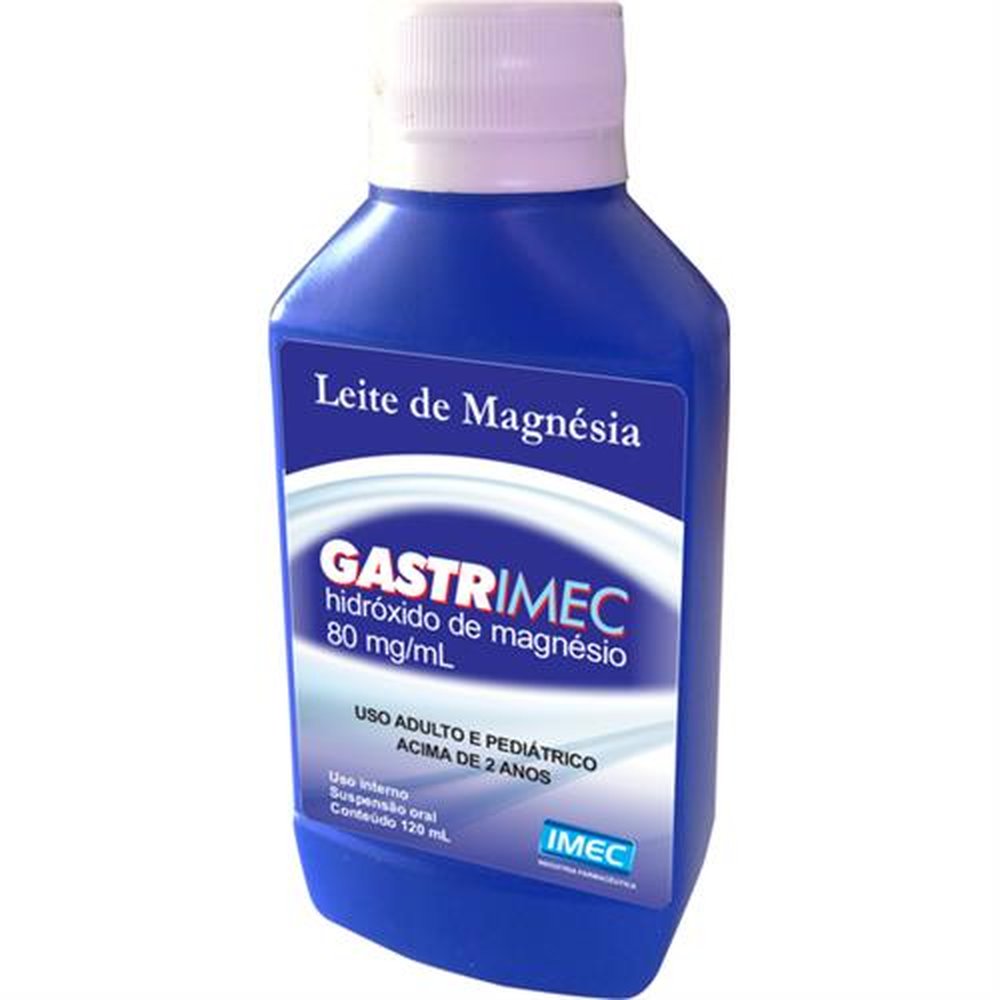 Gastrimec -Leite De Magnesio- Frasco 120Ml - IMEC