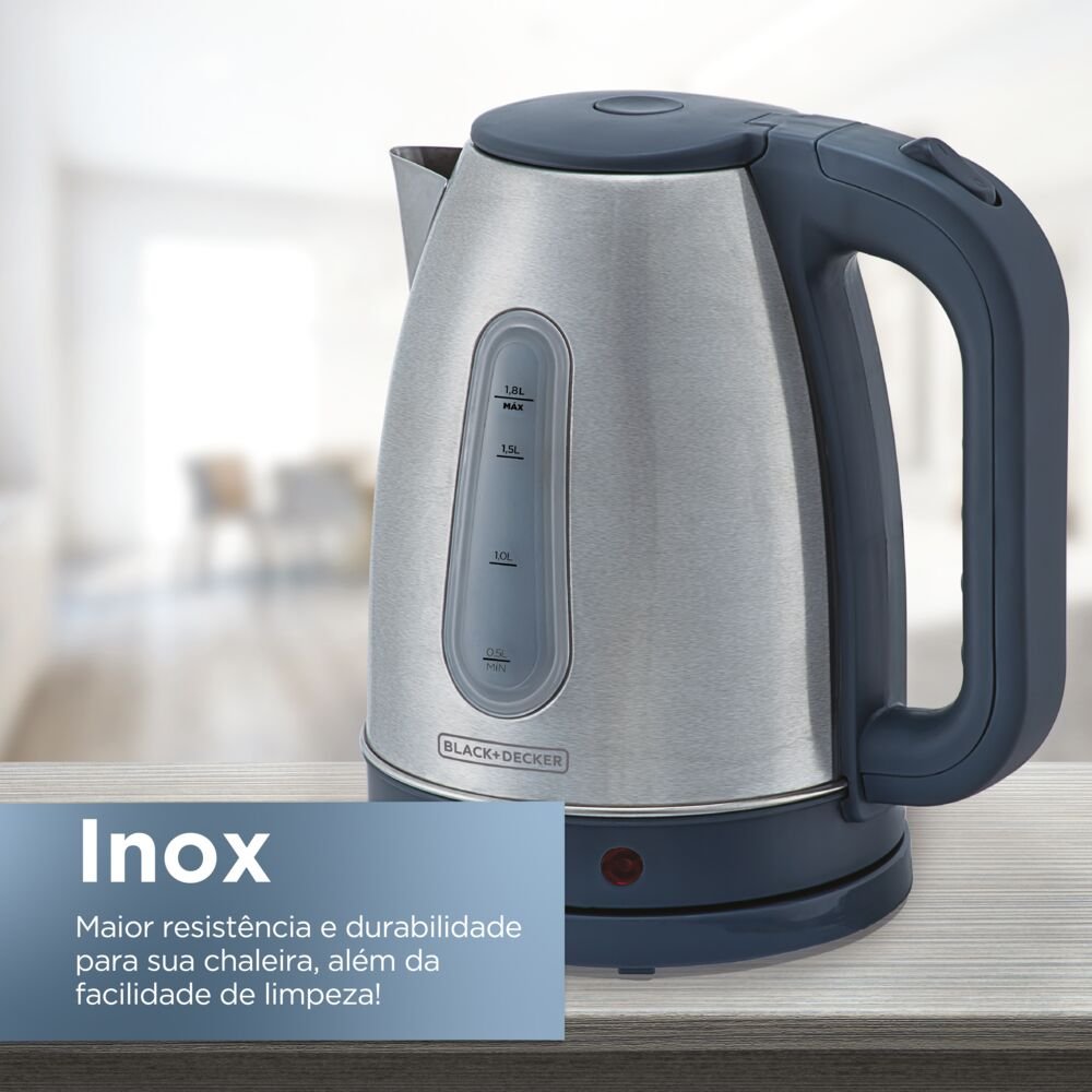 Chaleira Inox Com Ajuste Temperatura 1850w 220v