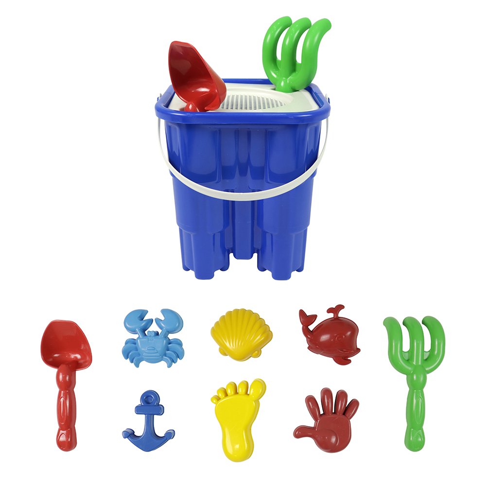 Kit Praia 10 Peças com Baldinho 21 cm Bel