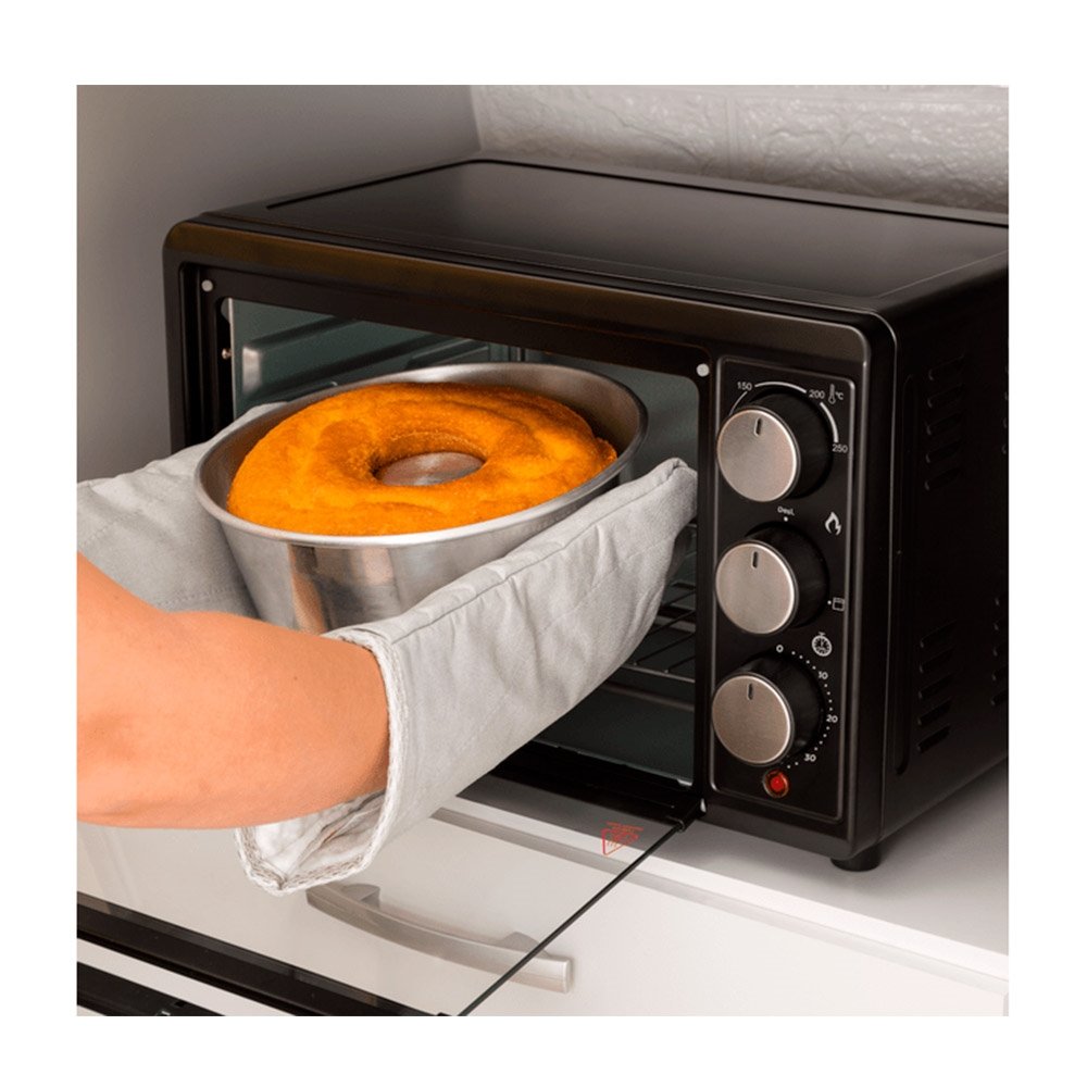 Forno Eletrico Bancada Black & Decker 21 Litros FT21P 1300W, com Timer Preto, 110V