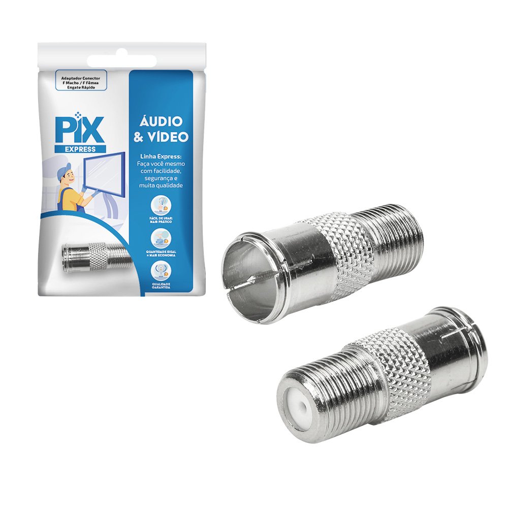 Adaptador Conector f Macho / f Femea - Engate Rapido