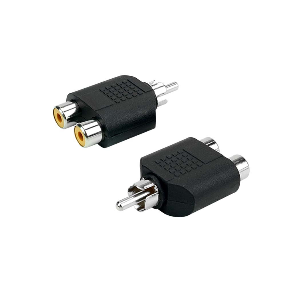 Adaptador RCA Macho / 2x RCA Femea