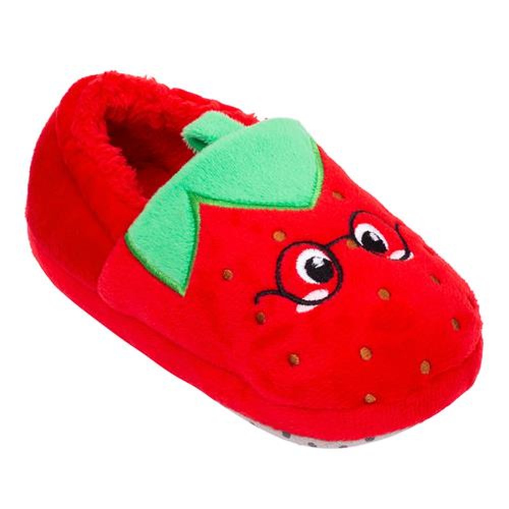 Kit Pantufa Play Vermelho/Morango Feminina Pimpolho Com 3 Pares - Numeração 28 A 33