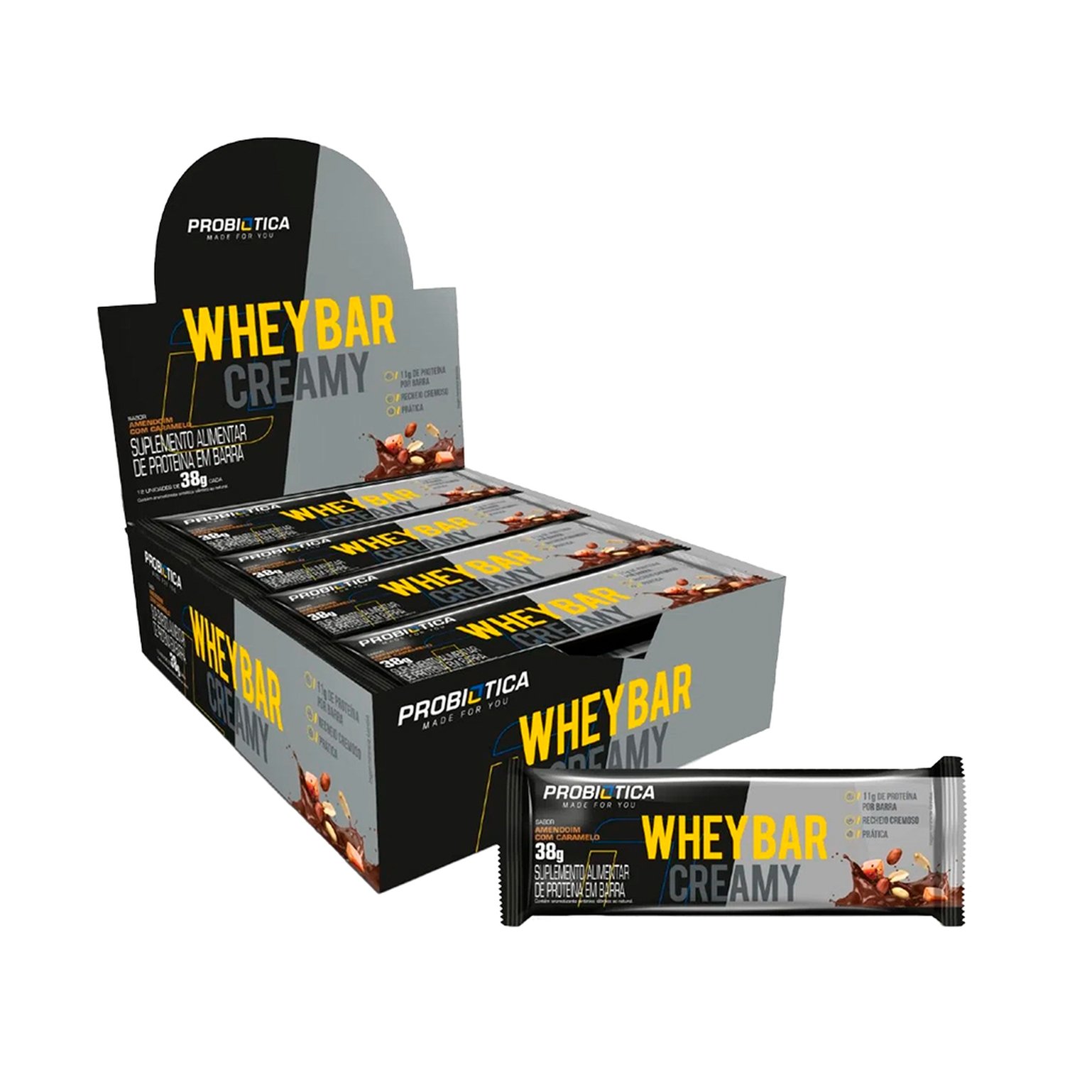 Whey Bar Creamy Chocolate Probiotica Display 12x38g
