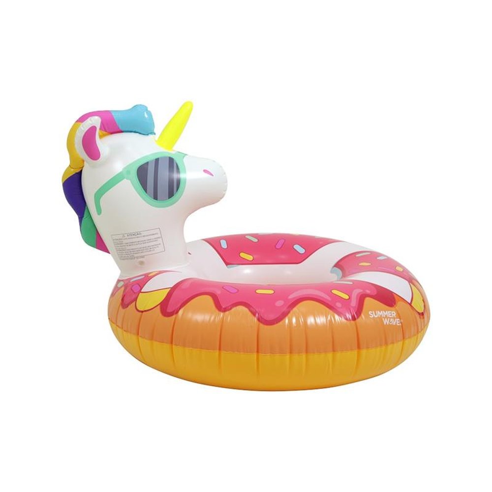 Boia Inflavel Circular Donut Unicornio Summer Waves