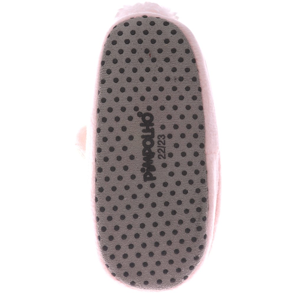 Kit Pantufa Kids Coral Coelho Feminino Pimpolho Com 4 Pares - Numeração 20 A 27