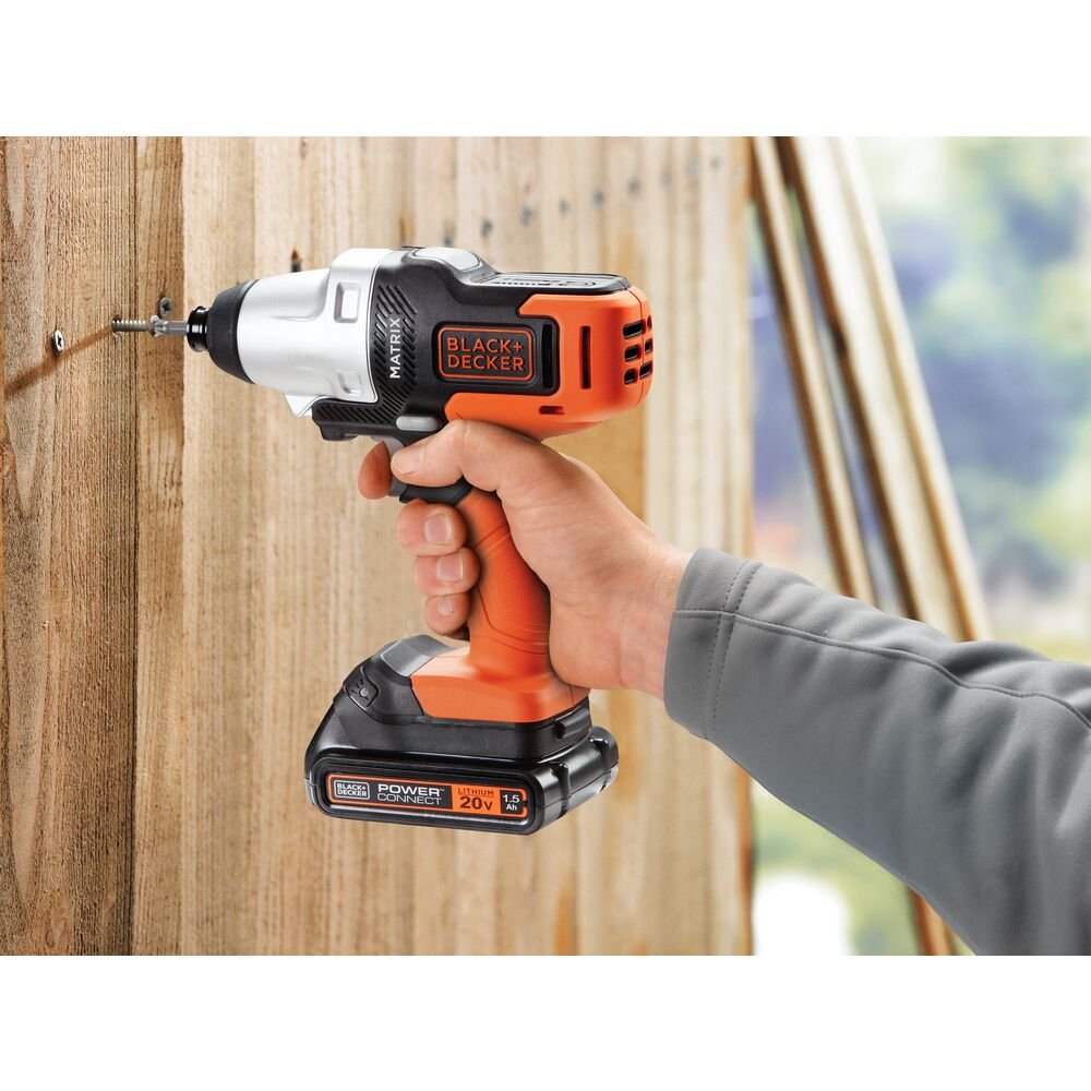 Jogo de Ferramentas 20V Matrix com 6 Cabeçotes Combinados Black+Decker MTX20K6ABR Bivolt