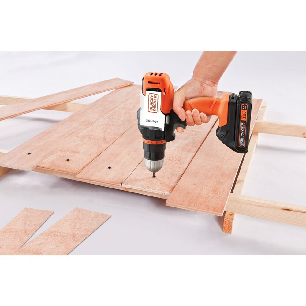 Jogo de Ferramentas 20V Matrix com 6 Cabeçotes Combinados Black+Decker MTX20K6ABR Bivolt