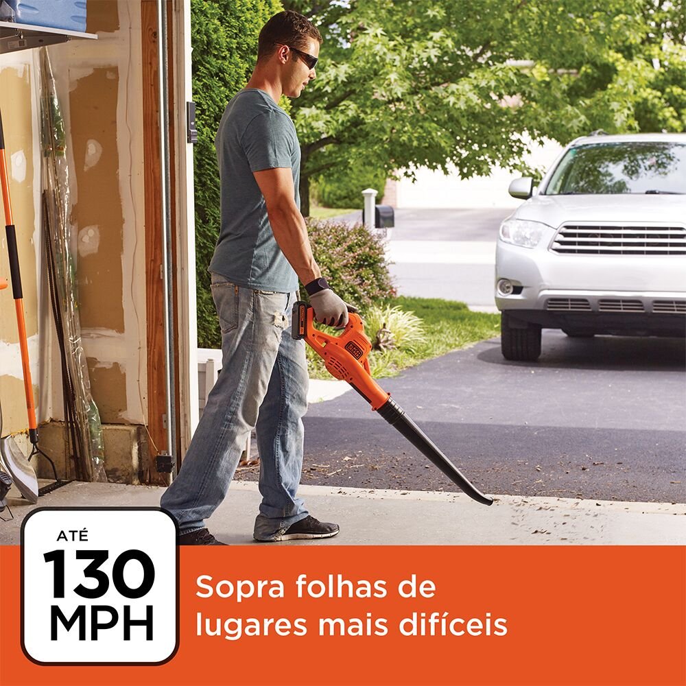 Soprador de Folhas Sem Fio 20v Litio Ion