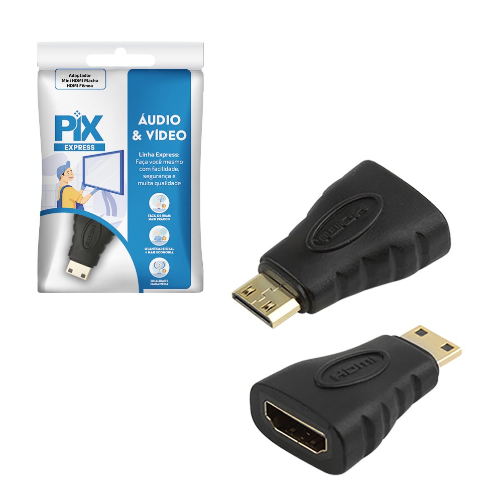 Adaptador Mini HDMI Macho / HDMI Femea