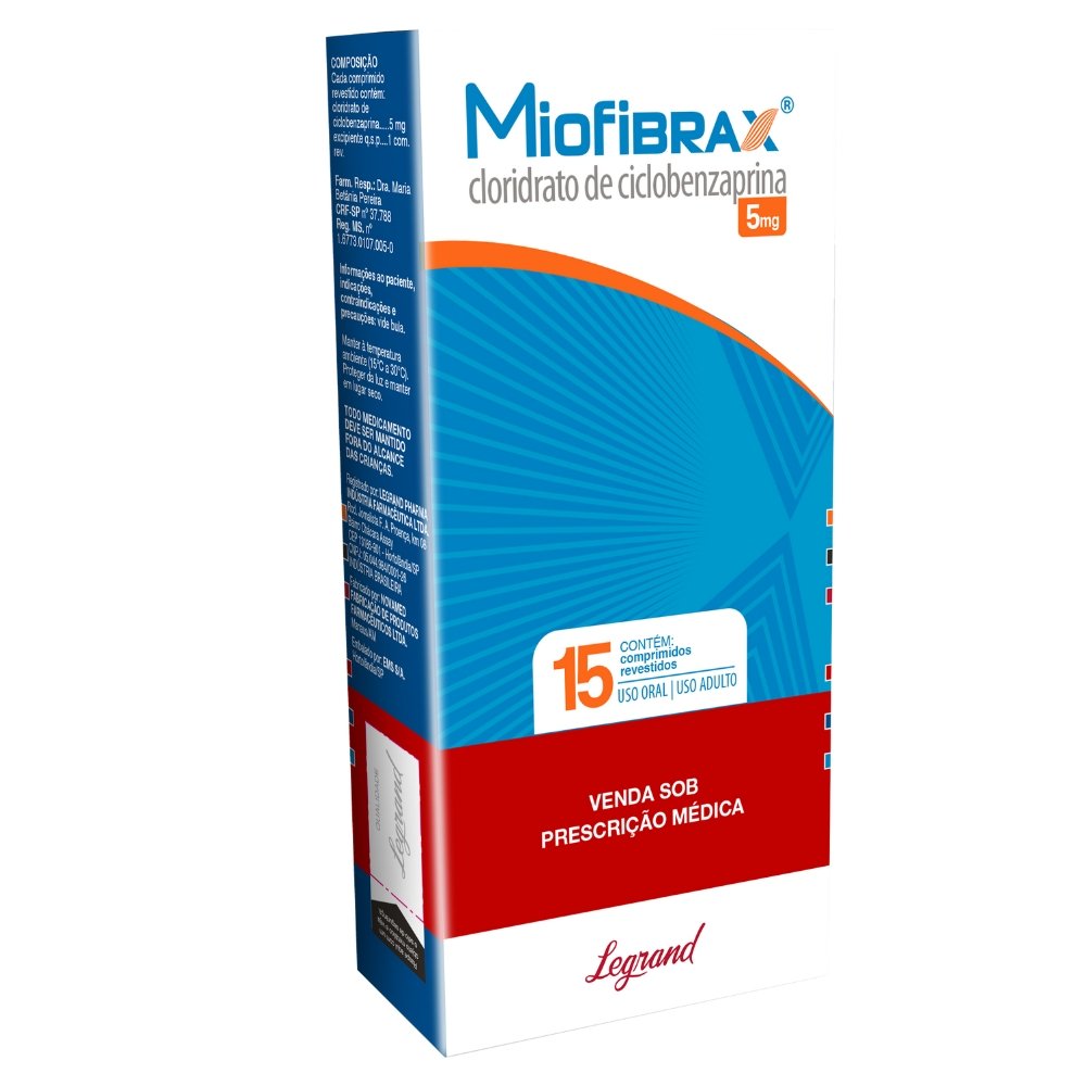 Miofibrax 5mg com 15 Comprimidos Revestidos | Martins Atacado