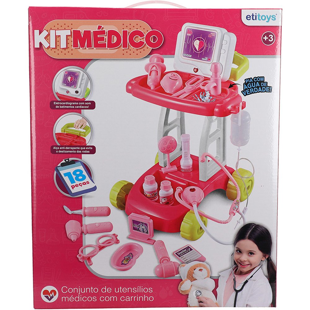 Kit Medico Carrinho - Etitoys