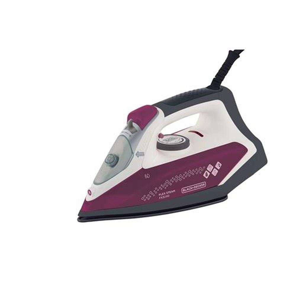 Ferro a Vapor Com Tanque Destacável Base Com Revestimento "Ceramic Gliss" Black+Decker FX3080BR 127V