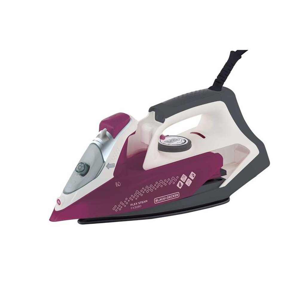 Ferro a Vapor Com Tanque Destacável Base Com Revestimento "Ceramic Gliss" Black+Decker FX3080BR 127V