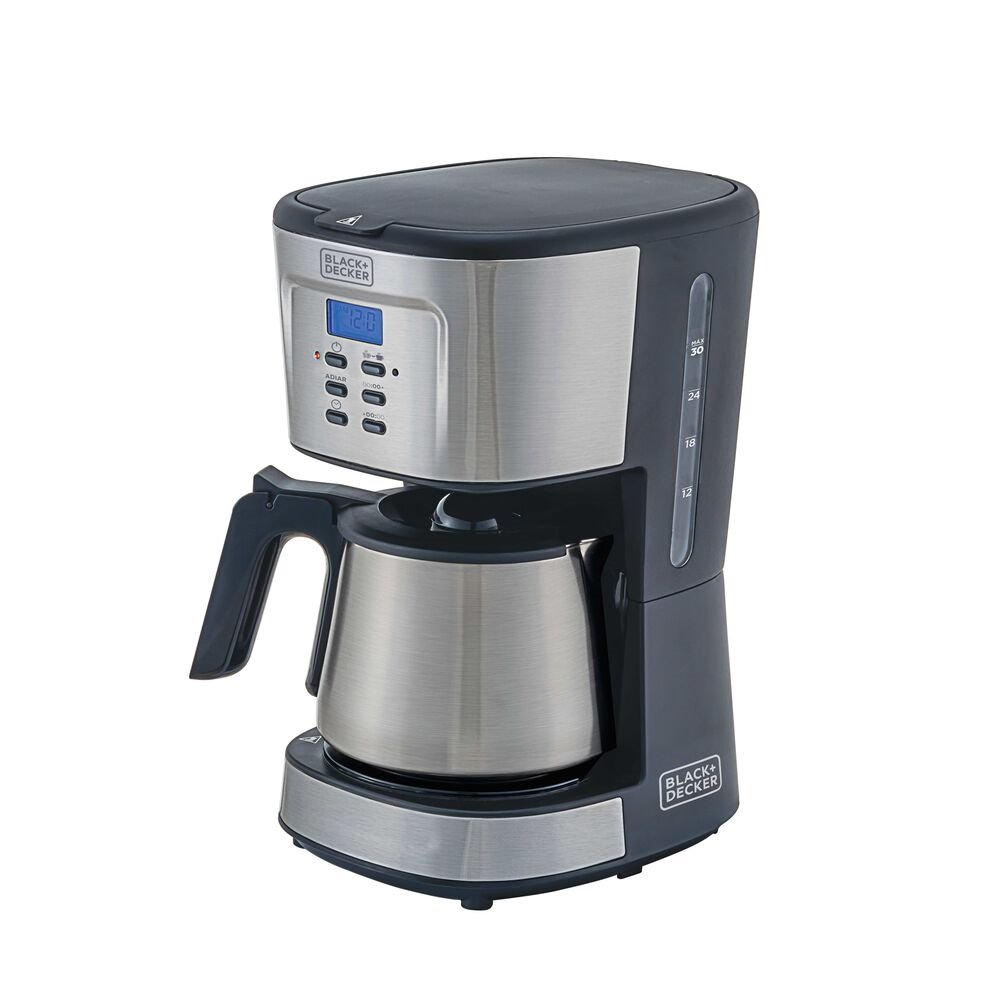 Cafeteira Black Decker Gourmand CM300GB2, 30 Cafés, Inox, 900W, Preto, 220V
