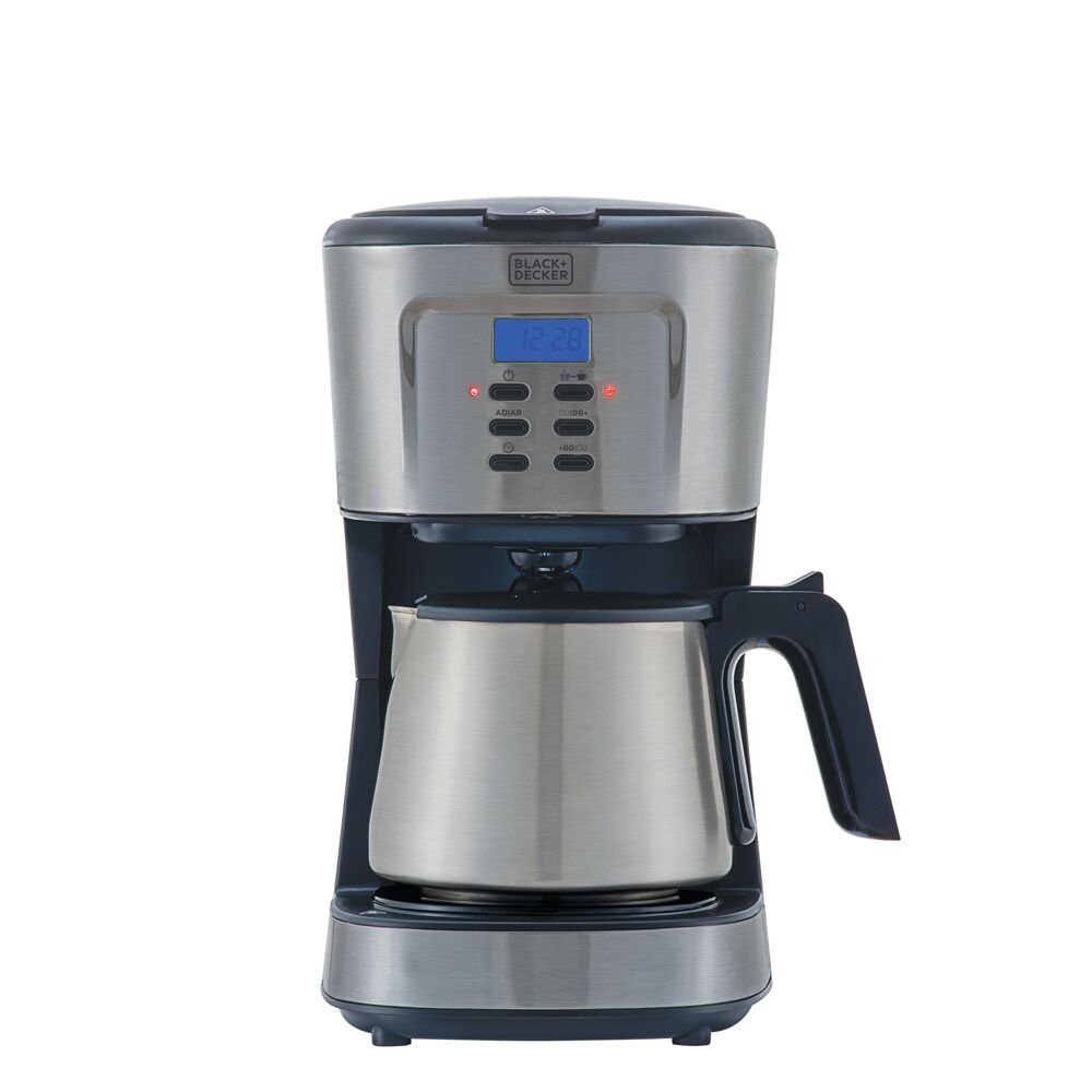 Cafeteira Black Decker Gourmand CM300GB2, 30 Cafés, Inox, 900W, Preto, 220V