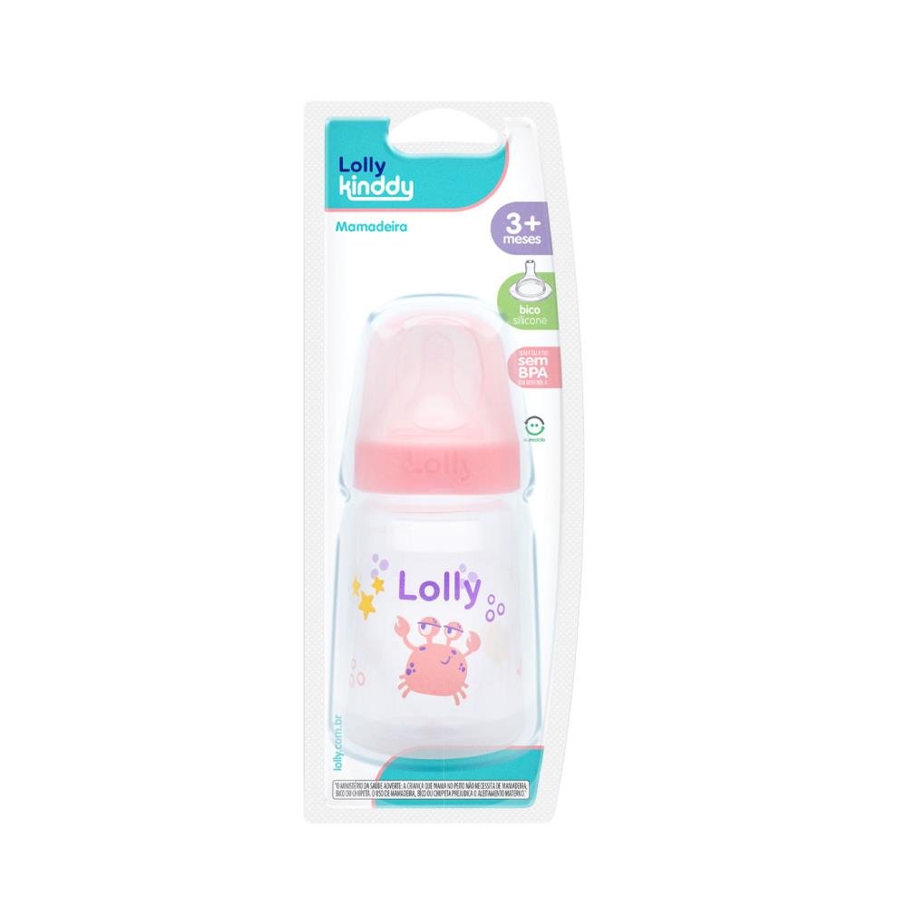 Mamadeira Lolly Big Oceano 240Ml Silicone Redondo Feminino 3 meses mais