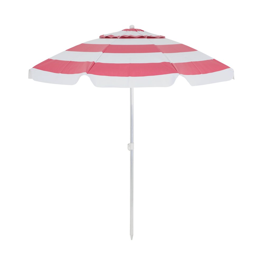 Guarda-Sol Articulado em Bagum e Haste de Alumínio 2,40m Listrado Cores Sortidas Bel