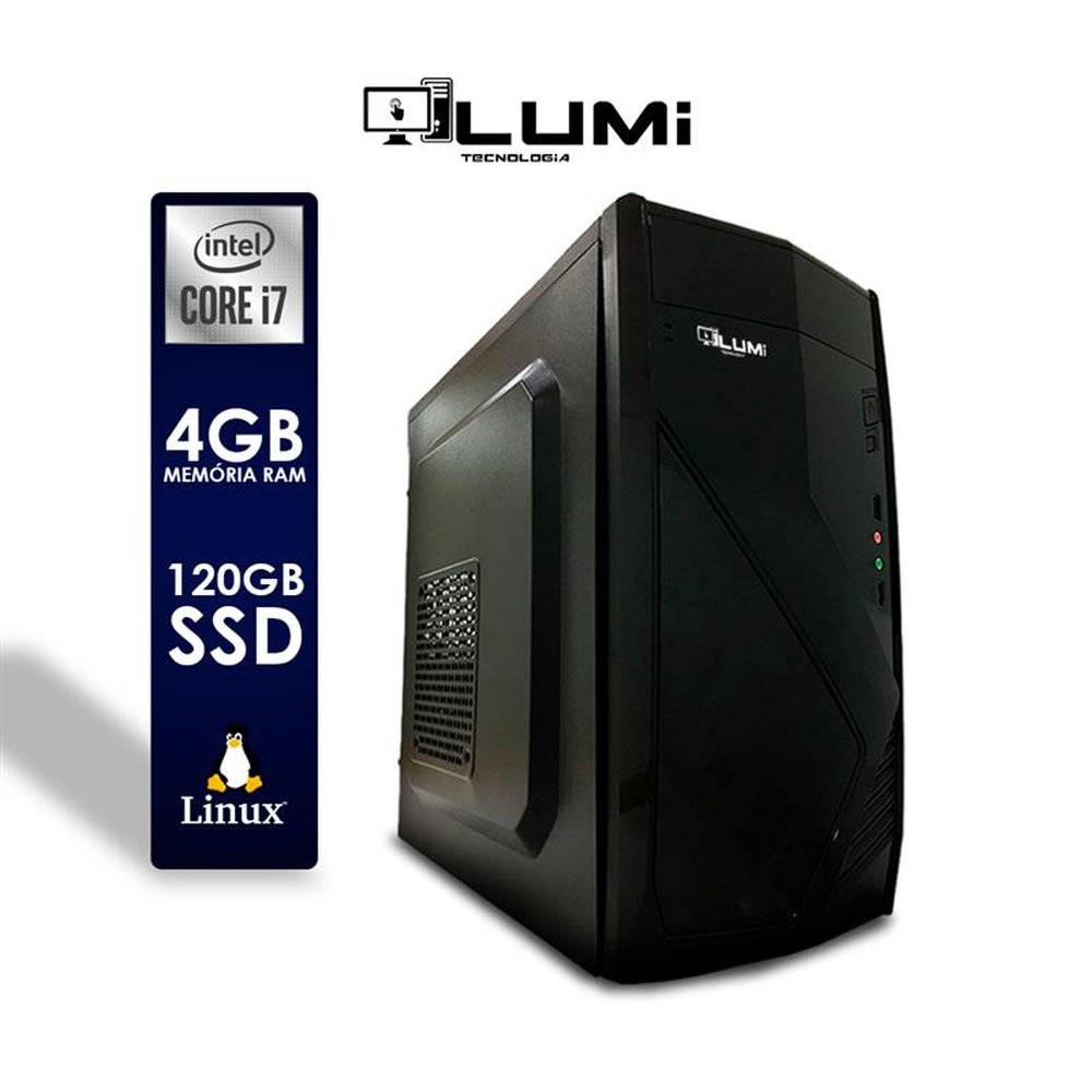 Computador PC Intel Core i7 4GB de RAM SSD 120GB Linux ¿ Lumitec