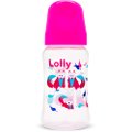 Mamadeira Lolly Kinddy Zoo 330ml Rosa 3 meses