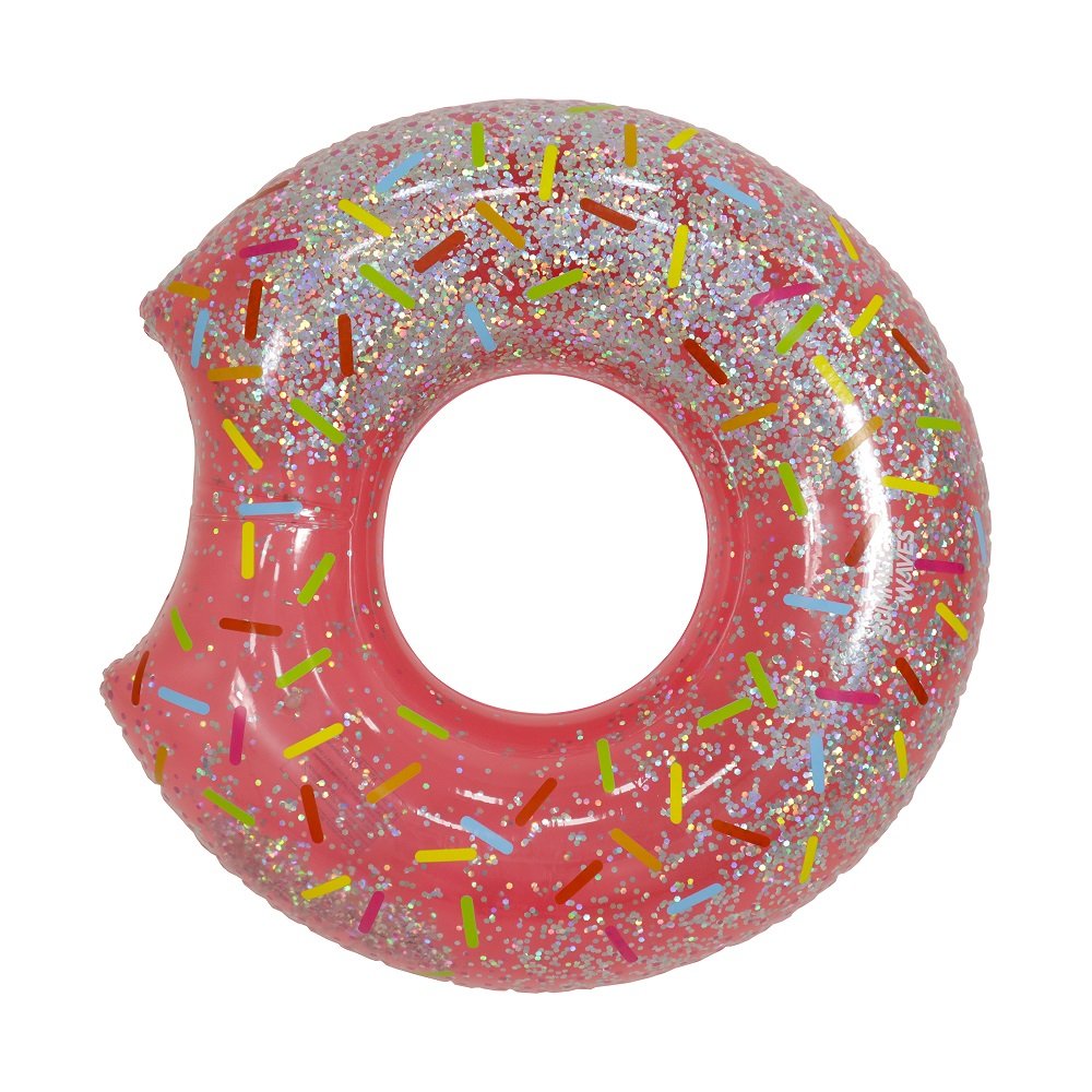 Boia Inflável Circular Donut com Glitter Summer Waves