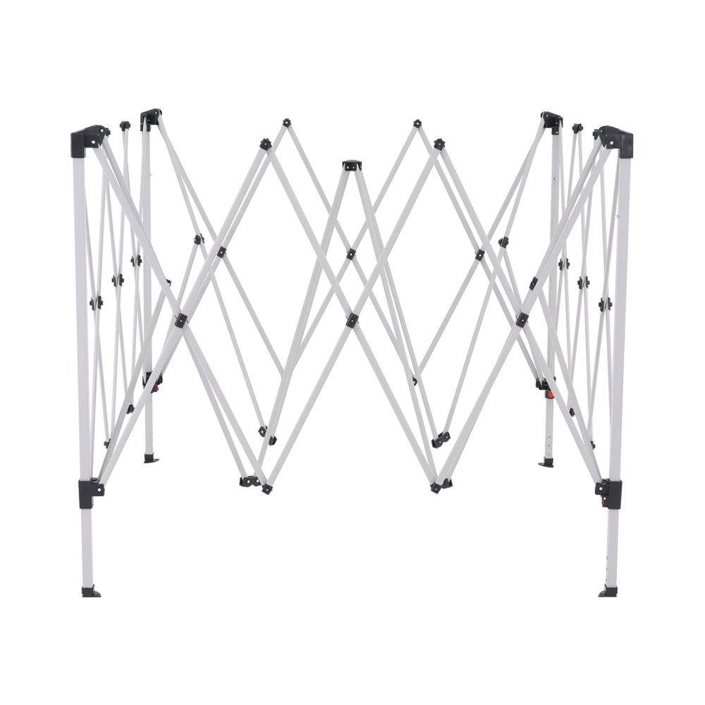 Tenda Gazebo Dobrável 3 m x 3 m Poliéster Preta Bel