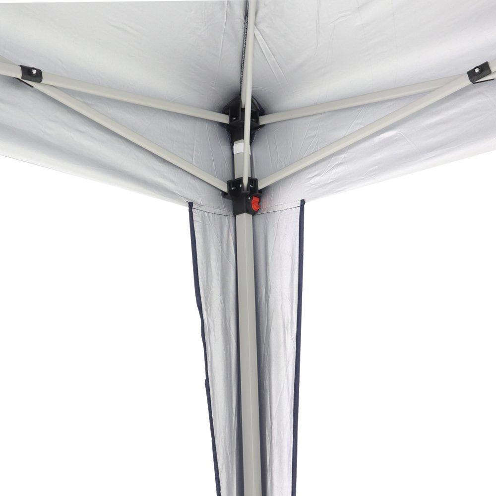 Tenda Gazebo Dobrável 3 m x 3 m Poliéster Preta Bel