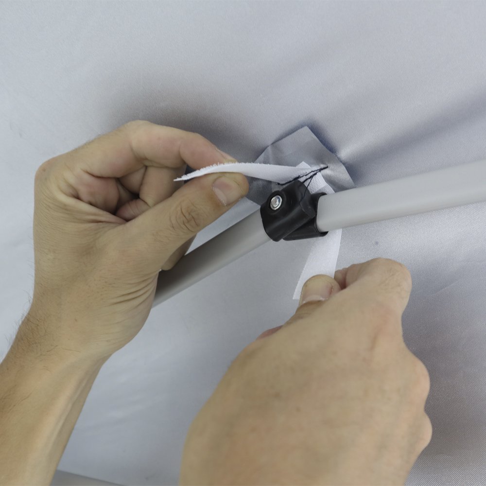 Tenda Gazebo Dobrável 3 m x 3 m Poliéster Preta Bel