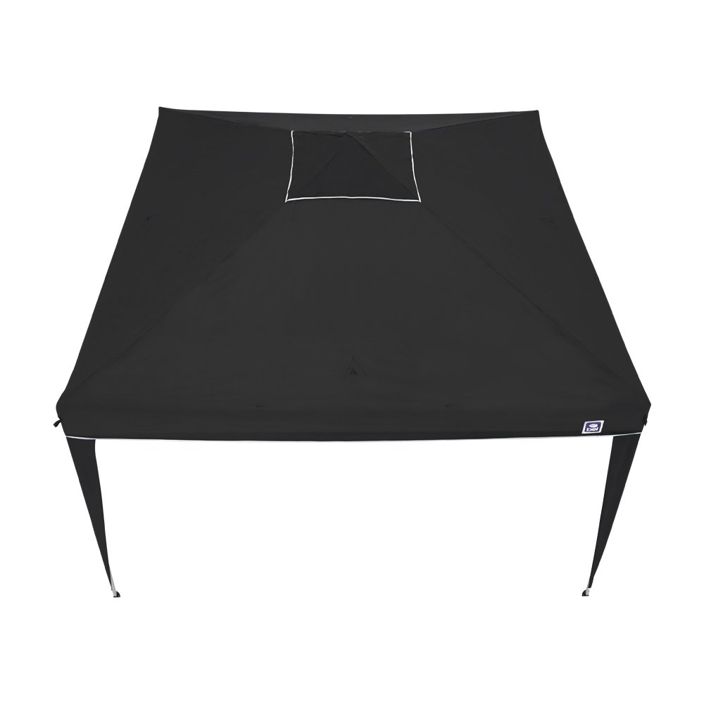 Tenda Gazebo Dobrável 3 m x 3 m Poliéster Preta Bel