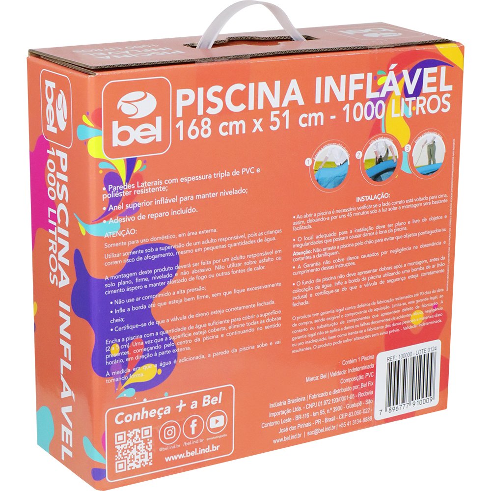 Piscina Inflável 1000 Litros Bel