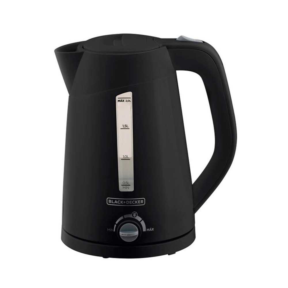 Chaleira Elétrica Black & Decker K2200 | 2 Litros, Seletor de Temperatura, Preto/Inox, 220V