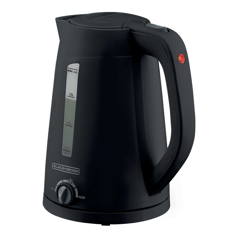 Chaleira Elétrica Black & Decker K2200 | 2 Litros, Seletor de Temperatura, Preto/Inox, 220V