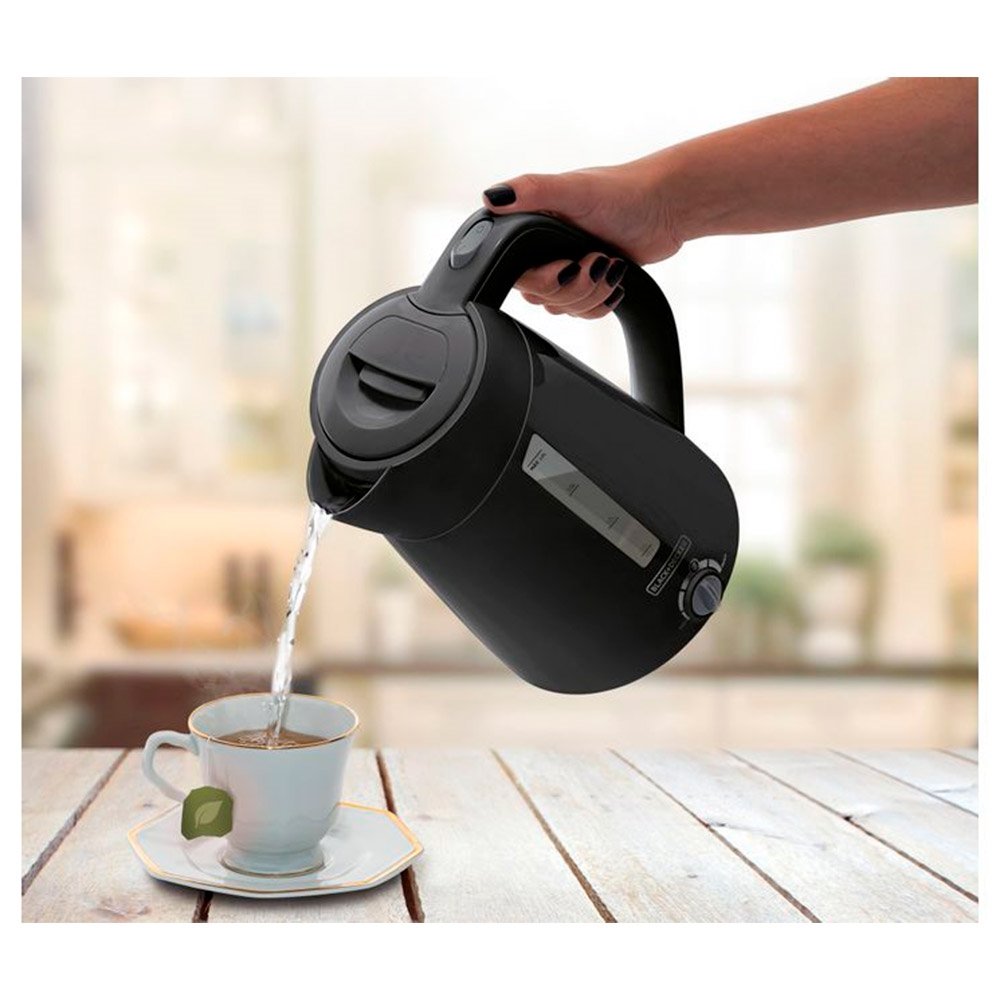 Chaleira Elétrica Black & Decker K2200 | 2 Litros, Seletor de Temperatura, Preto/Inox, 220V