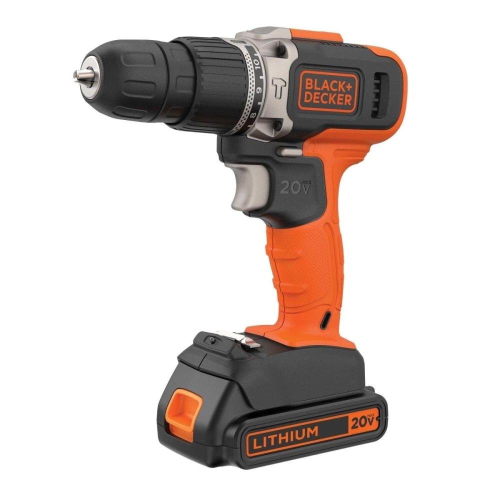 Parafusadeira / Furadeira 20V 1 Bateria 3/8" Black&Decker Bivolt
