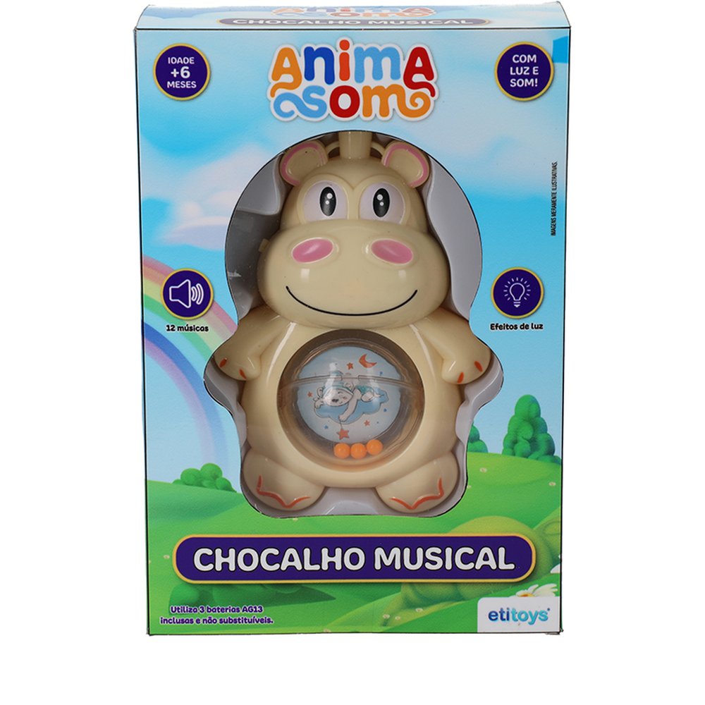 Brinquedo Chocalho Com Som - Etitoys