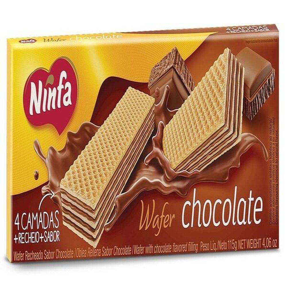 Biscoito Wafer Chocolate Ninfa 40x100g