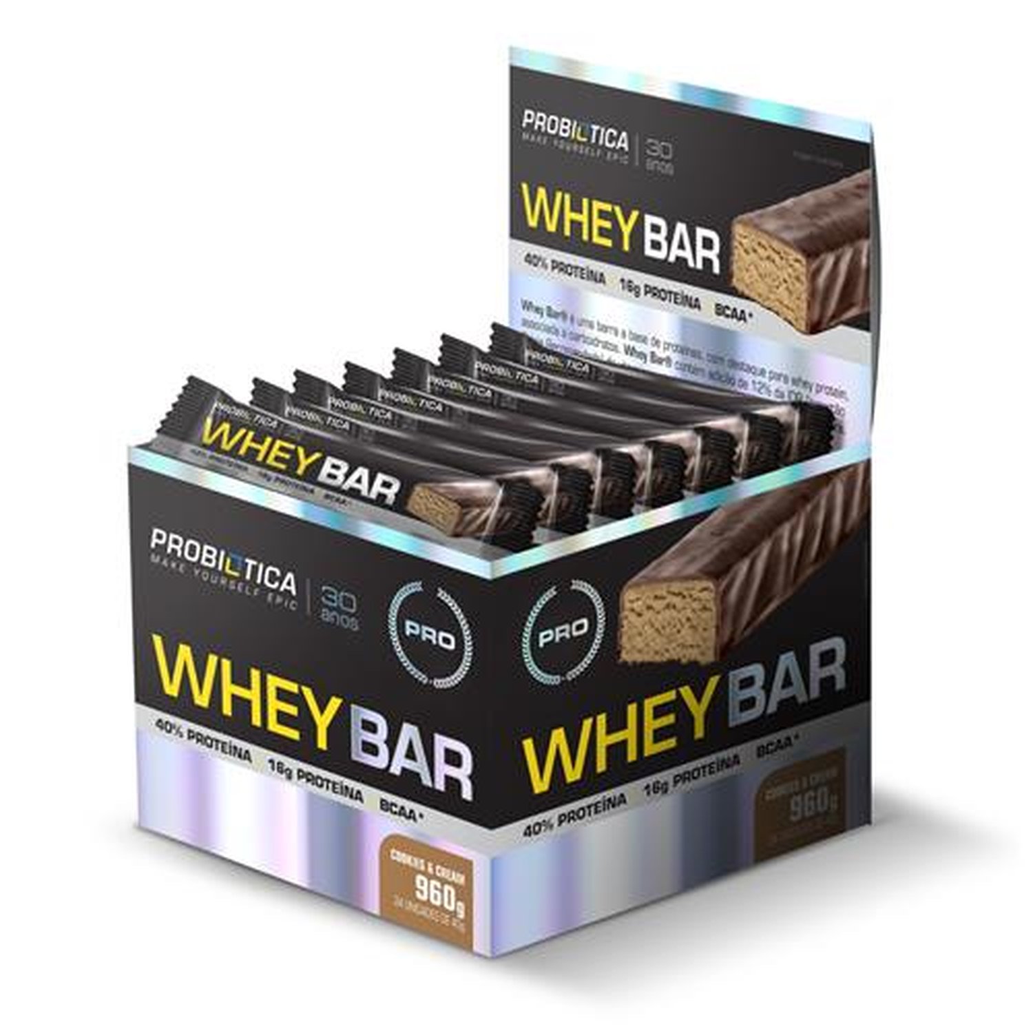 Whey Bar 40g Cookies And Cream Display 24x40g