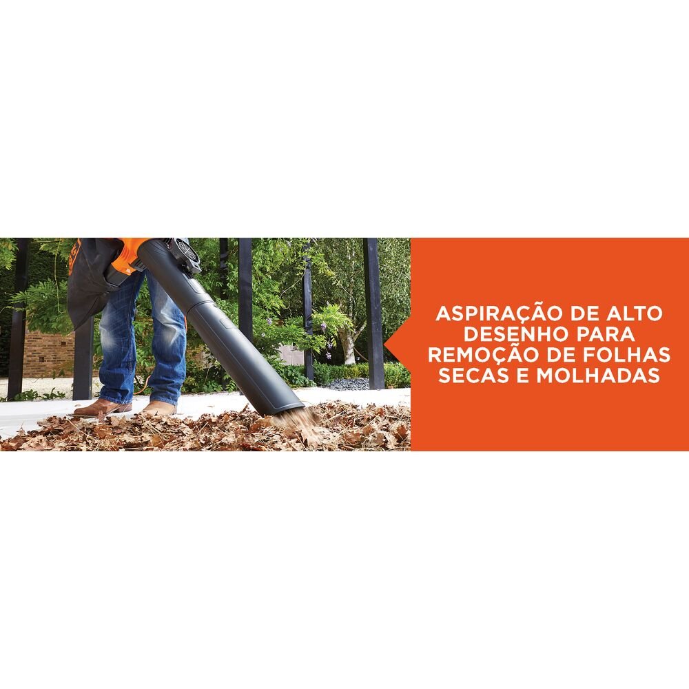 Aspirador Soprador Elétrico 2500W Black+Decker BV25B2 220V