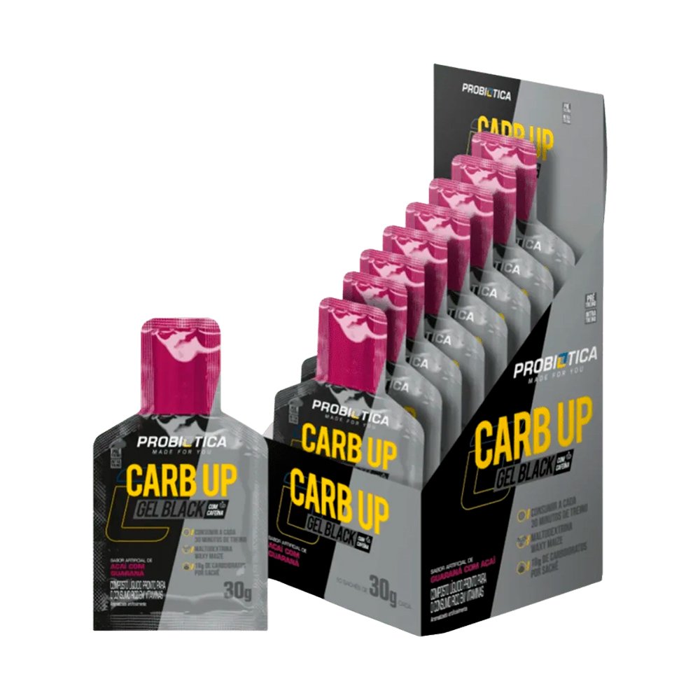 Carb Up Gel Açaí Com Guaraná Probiotica 10x30g.