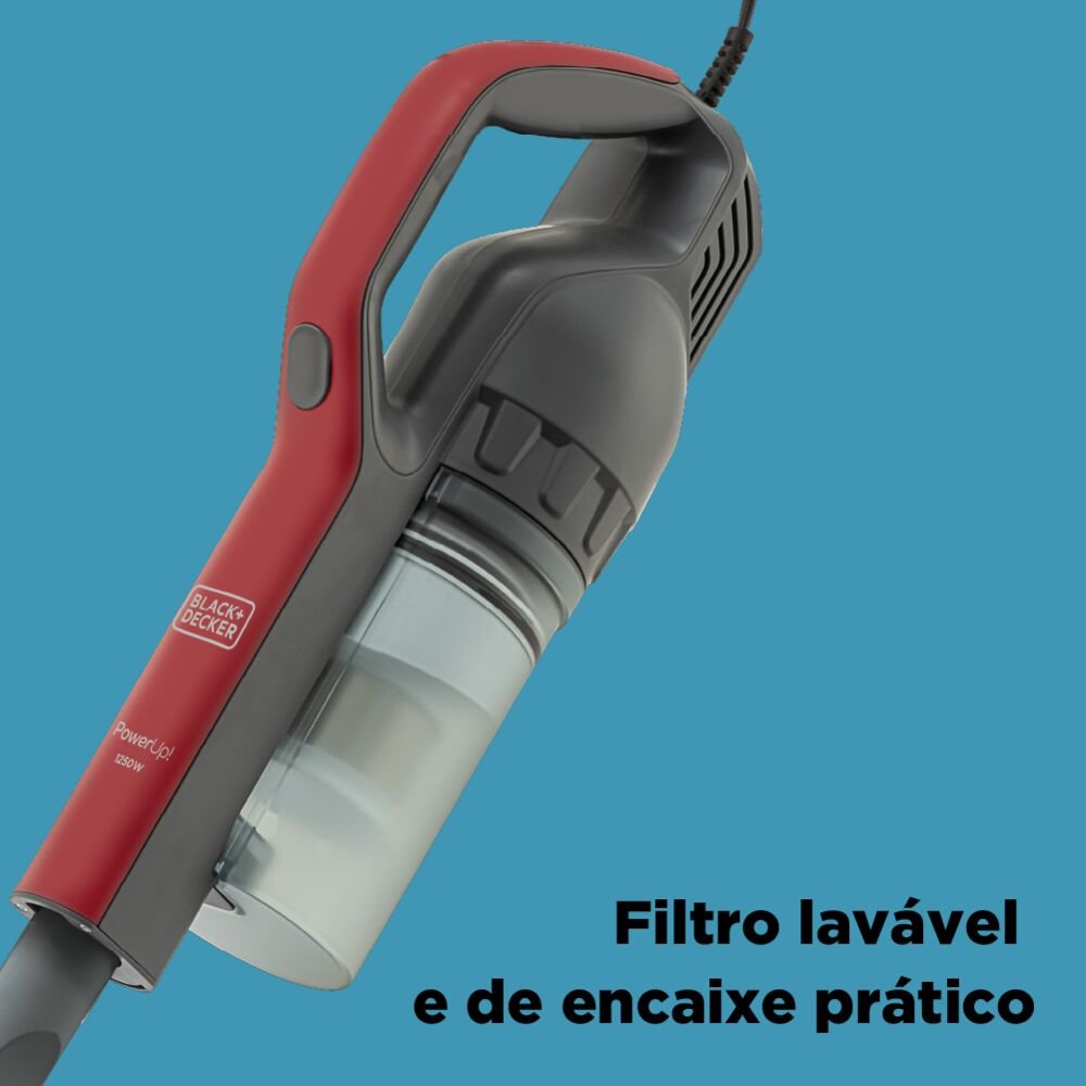 Aspirador Ciclônico 2 em 1 AVT12 Vertical e Portátil de Longo Alcance 1250W - 127V