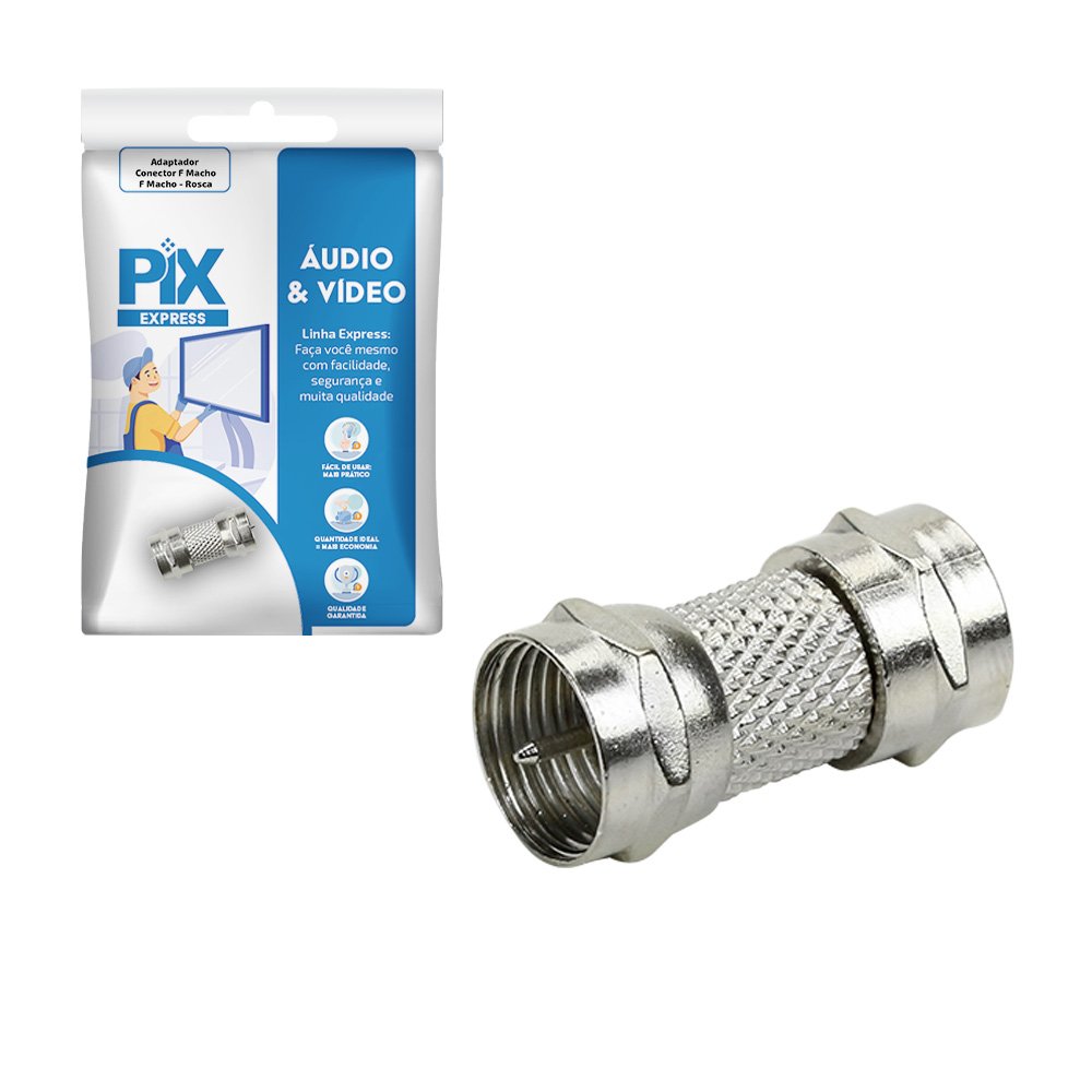 Adaptador Conector f Macho / f Macho - Rosca
