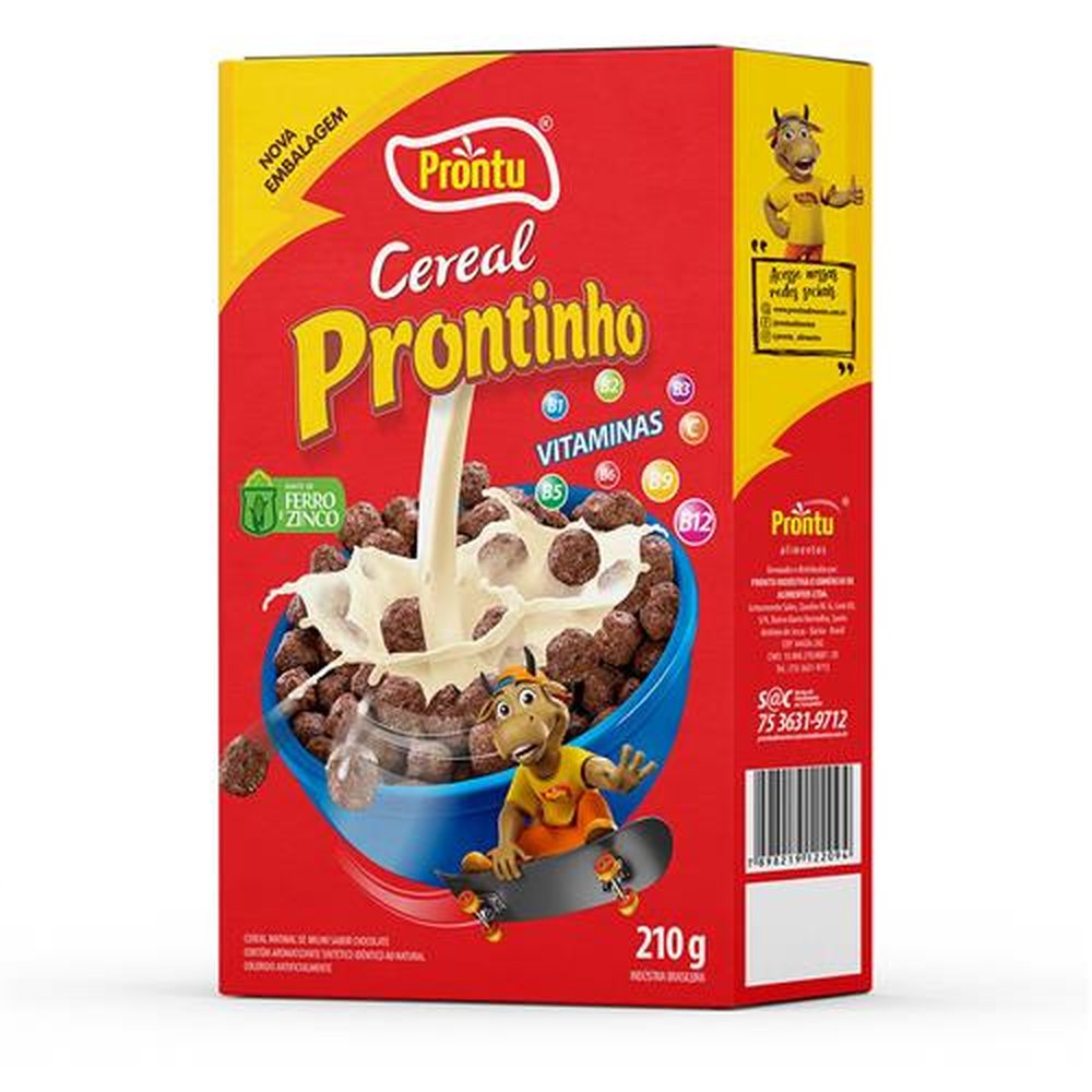 Cereal Matinal Prontinho Chocoball 12x210g
