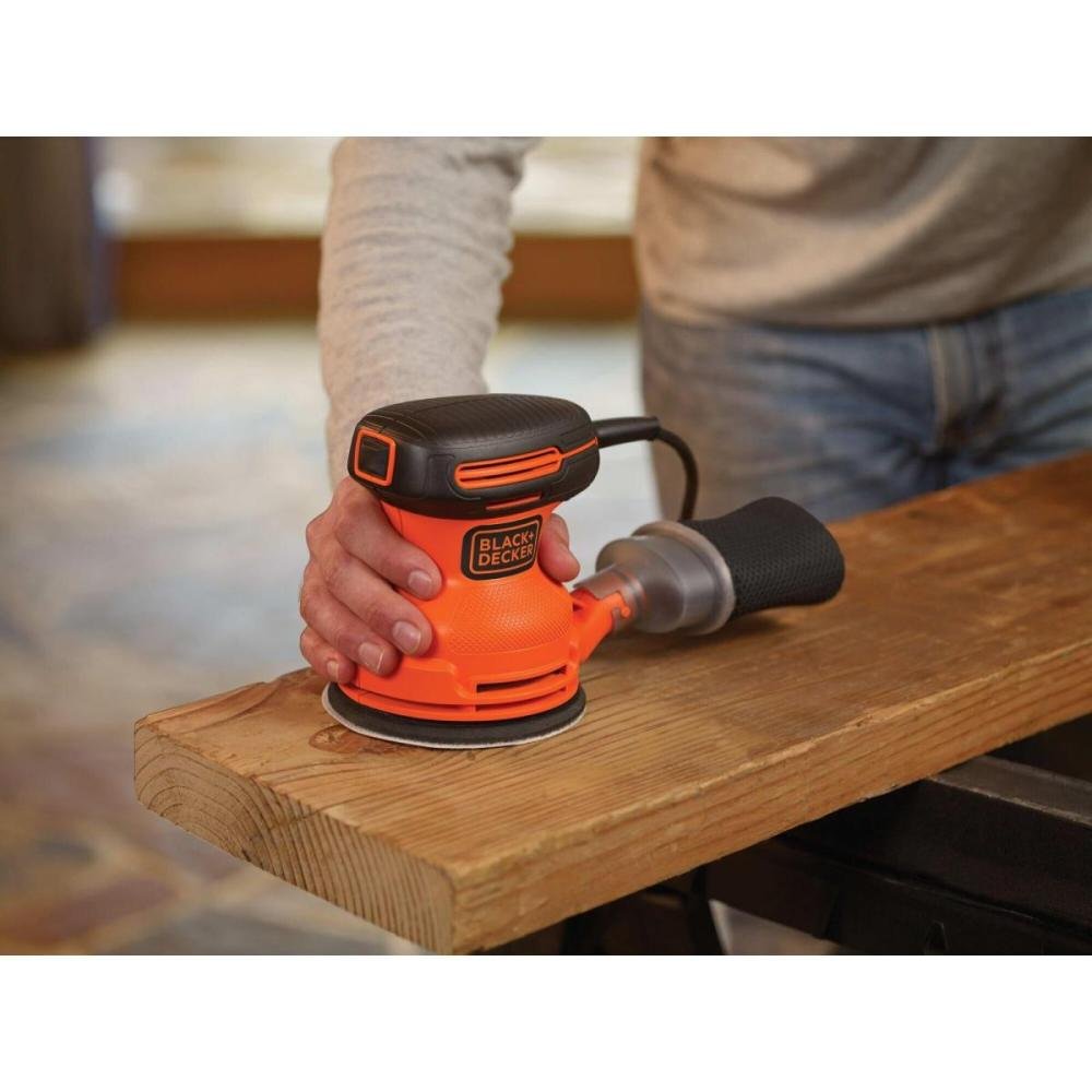 Lixadeira Roto Orbital Black Decker BDERO100-BR 127v