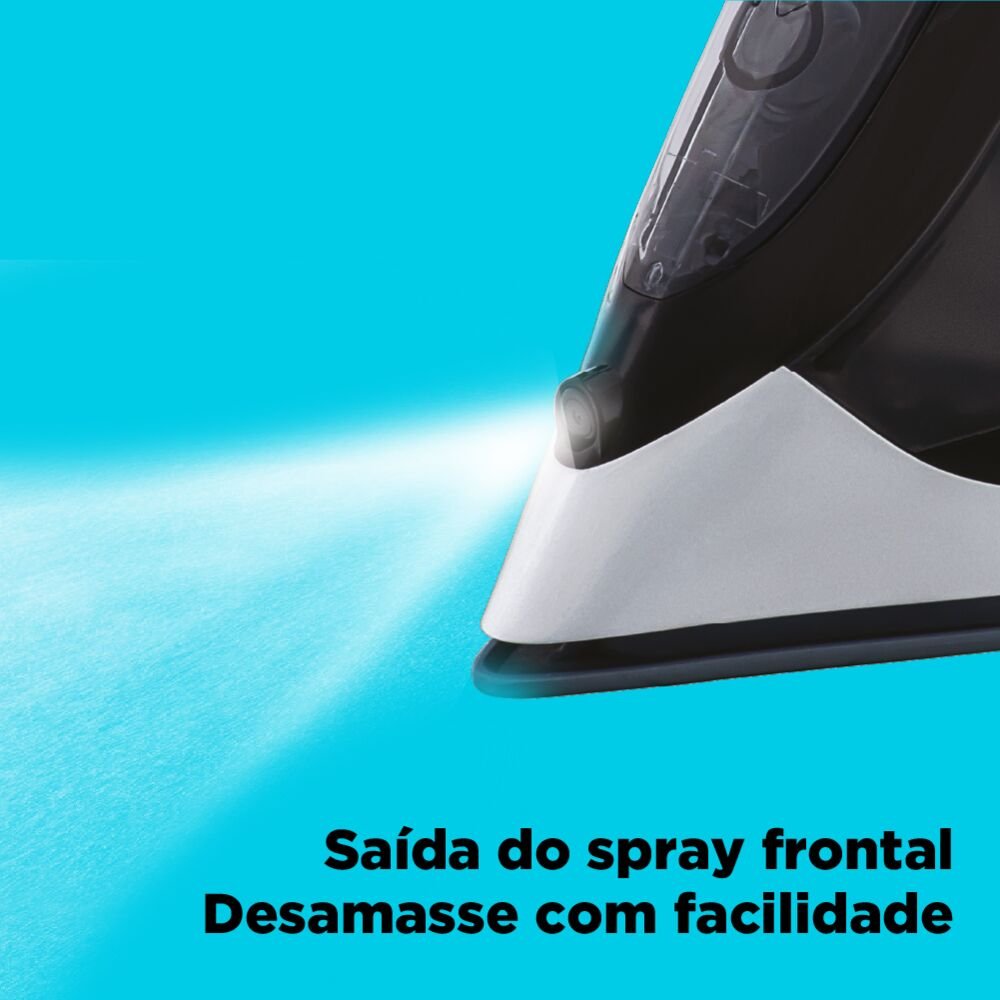 Ferro De Passar Roupa A Vapor Black + Decker Antigotejamento 220V 1200W Preto/Verde - Fx2700-B2