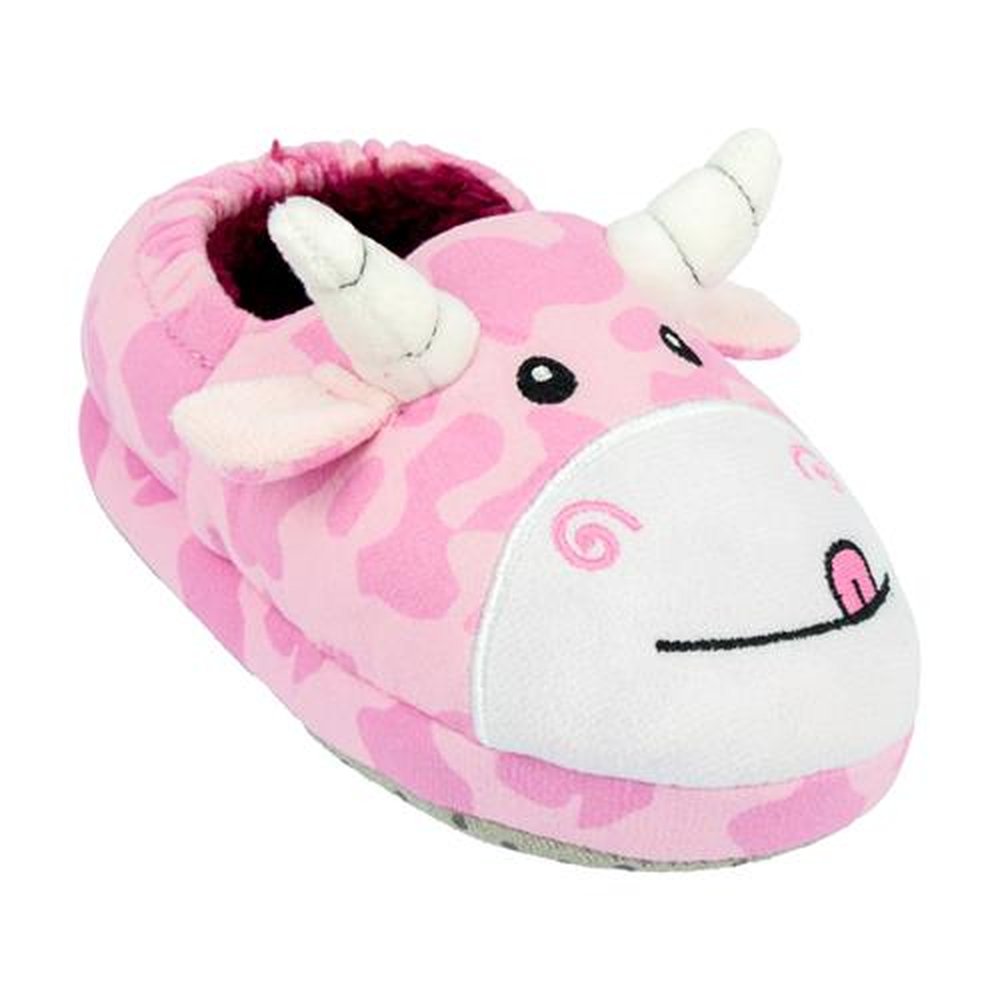 Kit Pantufa Play Rosa Vaca Feminina Pimpolho Com 3 Pares - Numeração 28 A 33