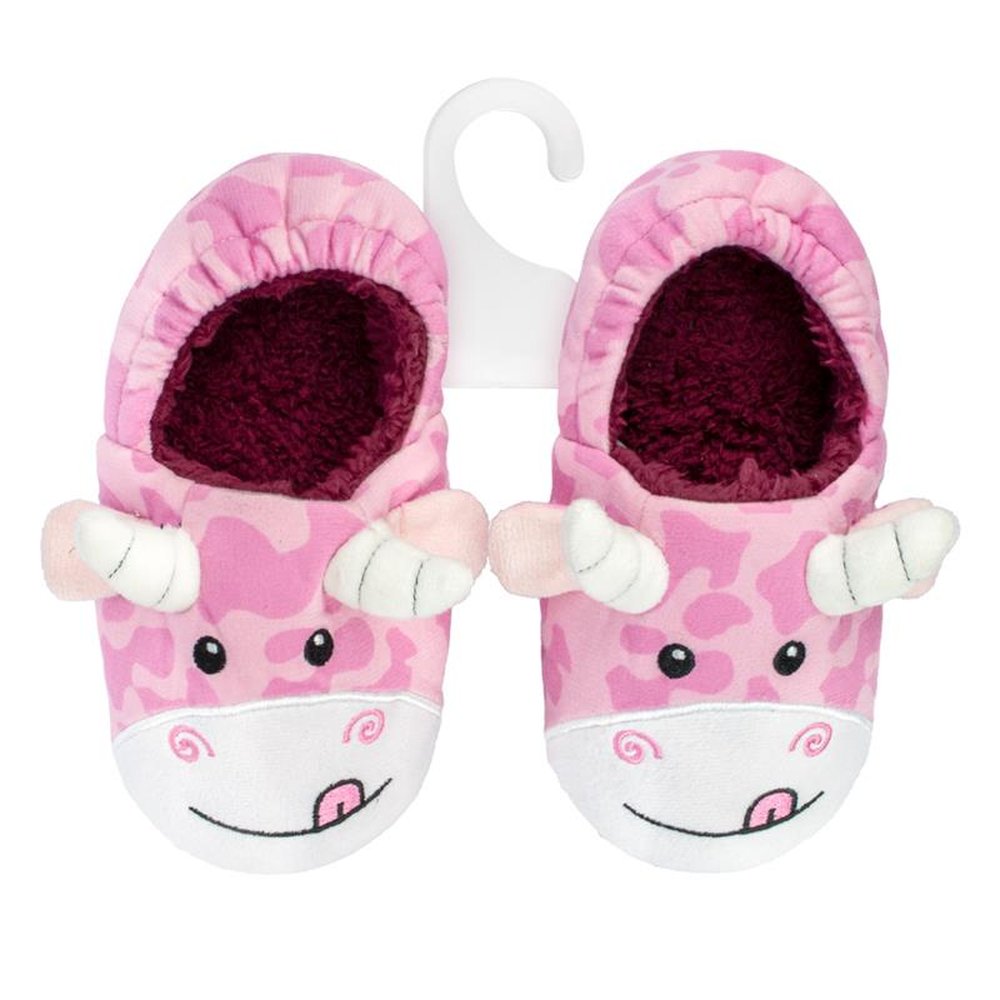 Kit Pantufa Play Rosa Vaca Feminina Pimpolho Com 3 Pares - Numeração 28 A 33