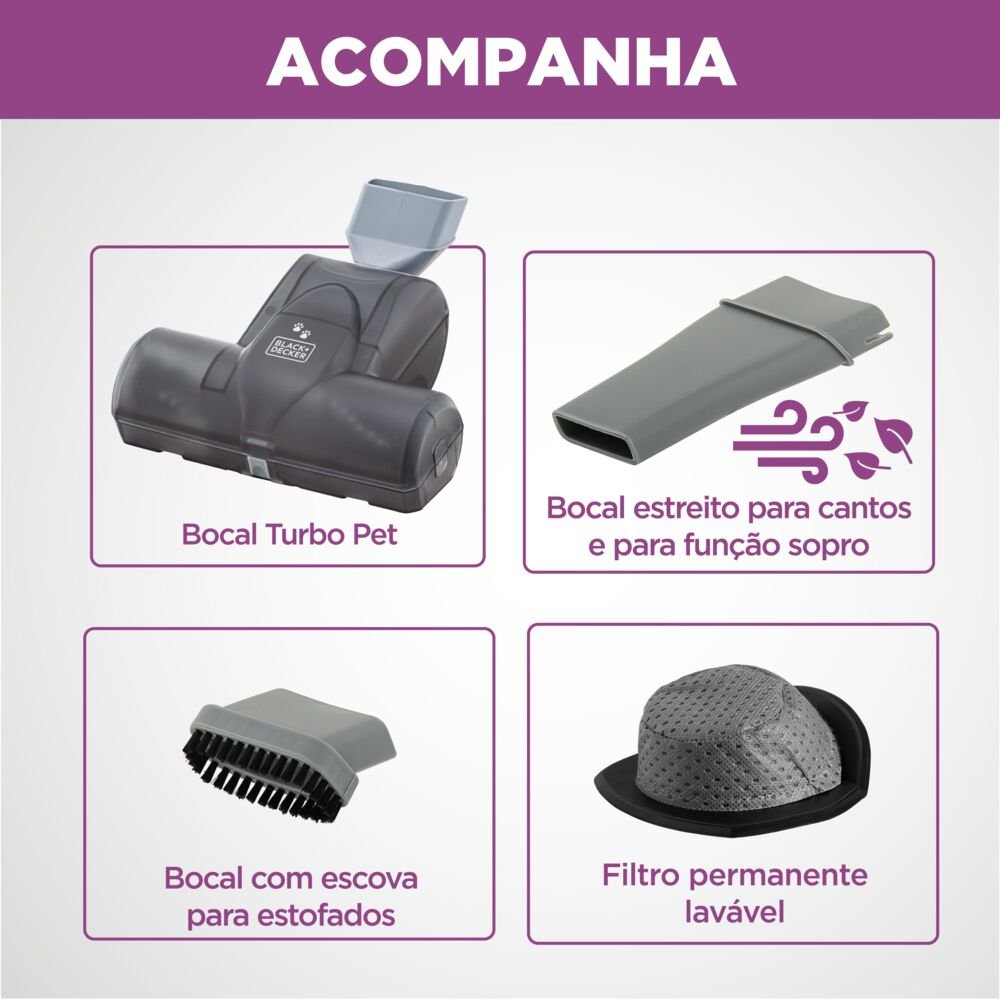 Aspirador De Pó Elétrico Portátil APS1200 Com Função Sopro 1200 Watts - 127V