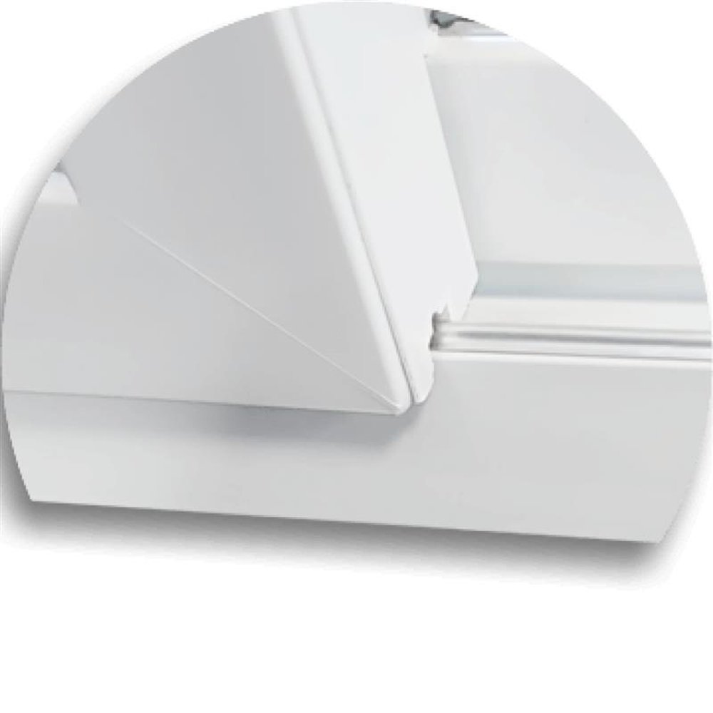 Porta Correr Pvc Itec 2 Folhas 210 X 180 Vidro Liso Temperado